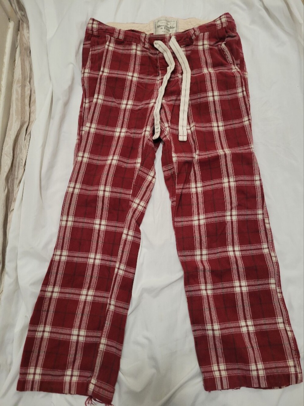 Men's Red Plaid Lounge Pants